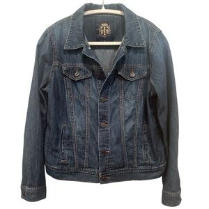Talbots Vintage Denim Jacket Med Petite Classic Capsule Piece